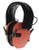Walker's GWPRSEMCOR Razor Slim Electronic Muff 23 dB Over the Head Coral/Black Polymer (8HTLK)