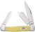 Case 00203 Yellow Synthetic Stockman Folding Clip Point/Spey Plain Tumble Polish Carbon Steel Blade/Smooth Yellow Synthetic Handle                                                                       (DOES0)