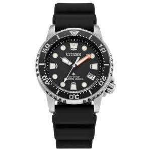 Ladies' Promaster Dive Eco-Drive Black Polyurethane Strap Watch Black Dial (7FURN)