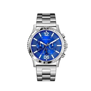 Men's Chronograph, Blue Dial Sport Bracelet Watch (6B6ER)
