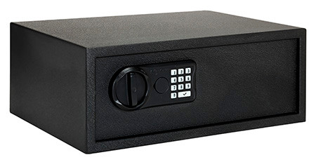 SnapSafe 75435 Keypad Safe  XL Keypad/Key Entry Black Steel 20.50" x 14.80" x 8"                                                                                                                         (7QI4N)