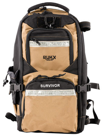 Rukx Gear ATICTSURT Survivor Backpack Tan 600D Polyester (199WM)