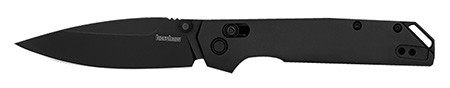 Kershaw 2038BLK Iridium  3.40" Folding Spear Point Plain Satin/Stonewashed D2 Steel Blade/ Gray Anodized Aluminum Handle Includes Pocket Clip                                                            (MB6MS)