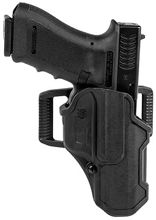 Blackhawk 410768BKR T-Series L2C Non-Light Bearing OWB Black Polymer Belt Clip Compatible w/Glock 43/43X/Kahr PM Includes Belt Loops Right Hand (DFZK3)