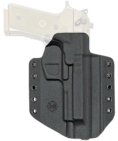C&G Holsters 2750100 Covert  OWB Black Kydex Belt Loop Fits Beretta M9A3/M9A4 Right Hand (WSIR7)