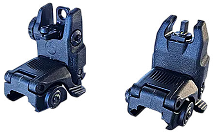 HiViz ARN21 Folding AR Back Up Sight  Black Folding for AR-15                                                                                                                                            (RINSB)