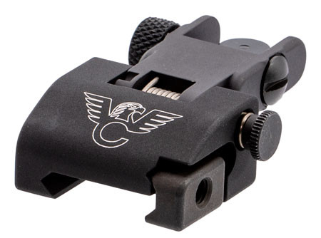 Wilson Combat TRQDSR Rear Sight  Black Flip-Up for AR-15 (KAG1I)
