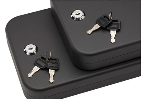 SnapSafe 75201 Lock Box Large Key Entry Black Steel 9.50 L x 6.50 W x 1.75 D 2pk (IF3F2)