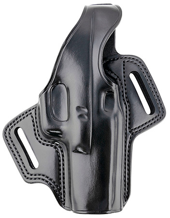 Galco FL224RB Fletch  OWB Black Leather Belt Slide Compatible w/Glock 31/17 Gen1-5/22 Gen2-5 Belt Up to 1.75" Wide Right Hand                                                                            (YGCB9)