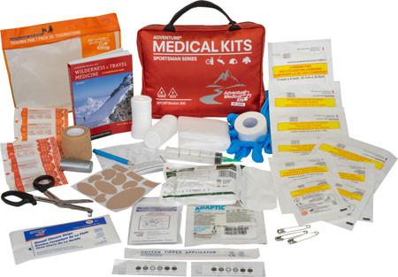 Adventure Medical Kits 01050300 Sportsman 300 Medical Kit Treats Injuries/Illnesses Waterproof Red (PNPDZ)