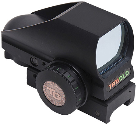 Truglo TG8380B TruBrite Dual Color 1x 34mm MultiReticle Dual Illuminated RedGreen 4 Pattern CR2032 Lithium Black (APJTN)