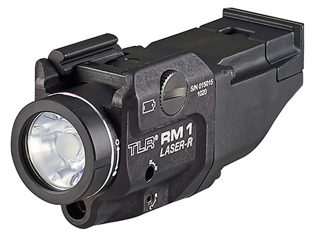 Streamlight 69446 TLR RM 1 Laser Rail Mounted Tactical Lighting System  Black Anodized 500 Lumens  White LED/Red Laser (CKHIC)