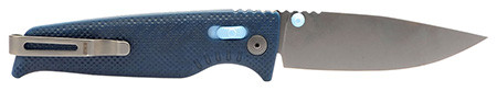 S.O.G SOG12790157 Altair XR 3.20" Folding Plain Bead Blasted Cryo CPM 154 SS Blade/ Squid Ink Black w/Stone Blue Accents GRN Handle                                                                      (WFDZB)