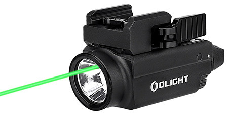 Olightstore Usa Inc BALDRSBK Baldr S  Black Anodized 100/300/800 Lumens White LED Green Laser                                                                                                            (NJPNI)