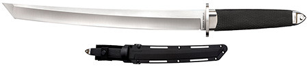 Cold Steel CS35AE Magnum Tanto XII  12" Fixed Tanto Plain Satin VG-10 San Mai Blade/Black Textured/Oval Kray-Ex Handle Includes Sheath                                                                   (A2WDM)