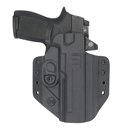 C&G Holsters 0280100 Covert  OWB Black Kydex Belt Loop Fits Sig P320 M17/X5 Right Hand (RGXZR)