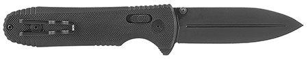 S.O.G SOG-12-63-01 Ultra XR  2.80" Folding Clip Point Plain Graphite TiNi Cryo S35NV Steel Blade/Black Textured Carbon Fiber Handle Includes Pocket Clip                                                 (V65AK)