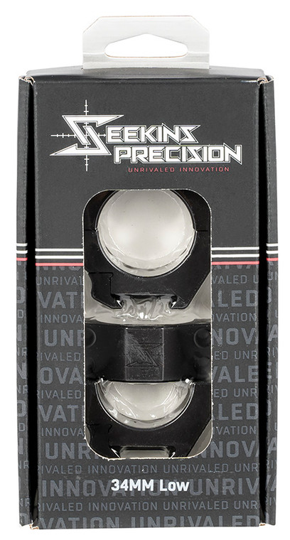 Seekins Precision 0010630002 Scope Rings Matte Black 34mm Low (C8VBG)