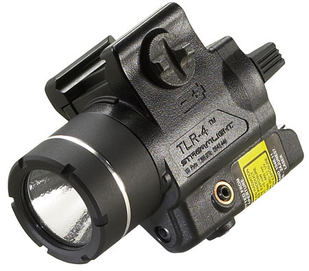 Streamlight 69241 TLR-4 Gun Light  Black 170 Lumens White C4 LED/Red Laser HK USP Compact (GKQZR)