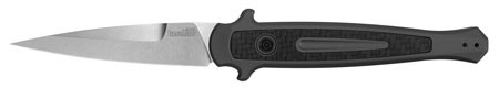 Kershaw 7150 Launch 8 3.50" Folding Spear Point Plain Stonewashed CPM 154 SS Blade Gray w/Insert Aluminum/Carbon Fiber Handle Includes Pocket Clip                                                       (8JW92)