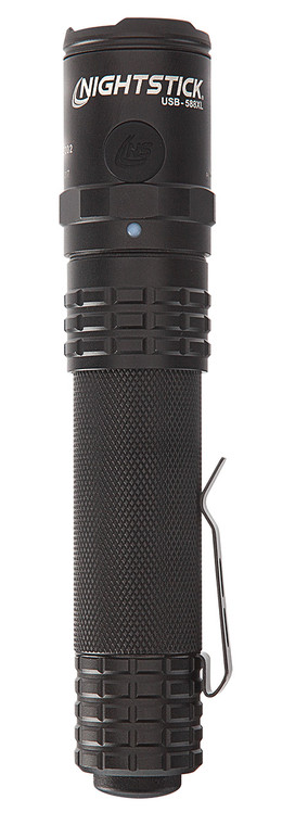 Nightstick USB588XL USB Dual-Light Tactical Flashlight  Black Anodized 125/350/450/850/1,100 Lumens White LED                                                                                            (IXHLH)