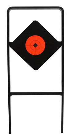Birchwood Casey 47340 World of Targets Ace of Diamonds Centerfire Target AR500 Steel Black/Red Diamond Illustration Impact Enhancement Motion 0.50" Thick                                                (4W514)