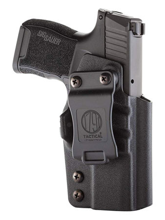 1791 Gunleather TACIWBP365BLKR Tactical Kydex  IWB Black Kydex Belt Clip Fits Sig P365 (OD9DP)