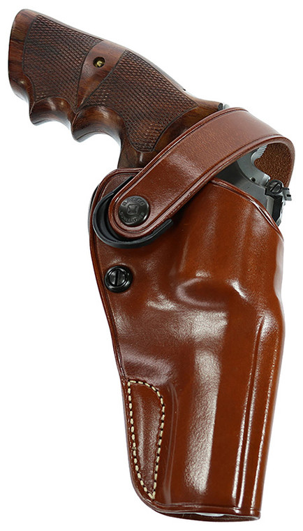 Galco DAO104 DAO OWB Tan Leather Belt Slide Fits SW L Frame Fits Taurus 627 Fits 4 Barrel Right Hand (661QD)