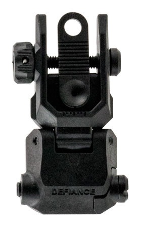 Kriss USA DAPRSBL00 Defiance Rear Flip-Up Black AR-15 Low Profile Polymer (L3879)