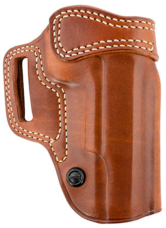 Galco AV212R Avenger OWB Tan Leather Belt Slide Fits 1911 5 wwo Red Dot Right Hand (YMU8I)