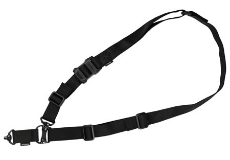 Magpul MAG953-BLK MS4 QDM Sling made of Black Nylon Webbing with 1.25" W, Adjustable One-Two Point Design & Swivels for AR Platforms                                                                     (JMABE)