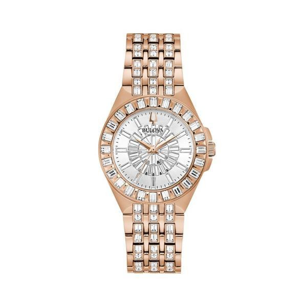 Women's Phantom Crystal Baguette Rose Gold Watch (RGFCZ)