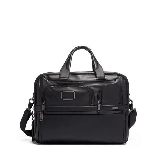 Alpha 3 Expandable Organizer Laptop Brief Leather (BKE4Q)