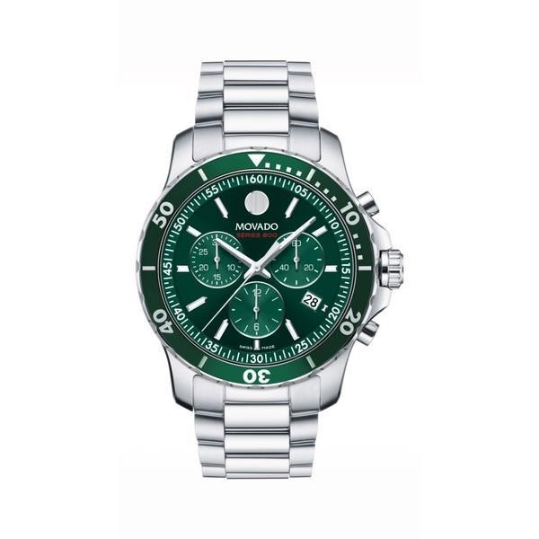 Men's Series 800 Green Dial Chronograph Watch (BQXS7)