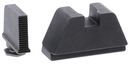 AmeriGlo GL470 Optic Compatible Sight Set for Glock  2XL Tall Serrated Front Sight- Black Rear Sight (R4VS4)