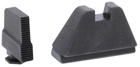 AmeriGlo GL507 Optic Compatible Sight Set for Glock  5XL Tall Serrated Front Sight-Black Rear Sight (66WV8)
