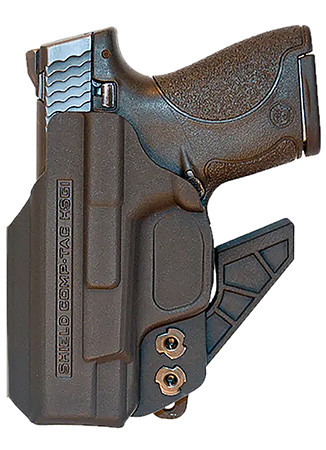 Comp-Tac C756GL297RBKN eV2  AIWB Black Kydex Belt Clip Fits Glock 26 Gen5 Right Hand                                                                                                                     (RSYKP)