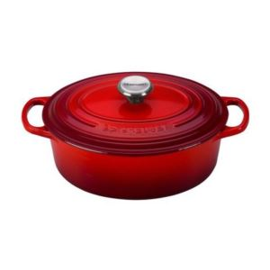 2.75Qt Signature Cast Iron Oval Dutch Oven Cerise (PYDJN)
