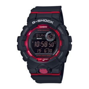 Mens G-Shock Steptracker Bluetooth Digital Watch Black/Red (TOVRL)
