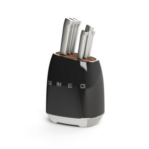 6Pc Knife Block Set Black (QLV48)