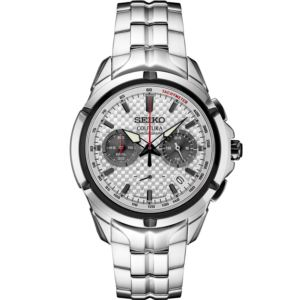 Seiko Coutura Ss Quartz Chronograph Silver Dial, Ss Bracelet (5U6FW)