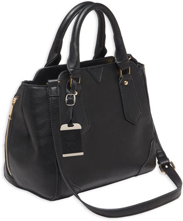 Bulldog BDP020 Satchel Purse w/Holster Black Leather for Small Autos & Revolvers Ambidextrous Hand                                                                                                       (9RG02)