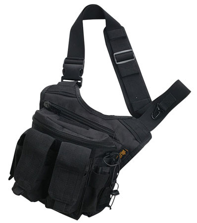 US PeaceKeeper P20307 Rapid Deployment Pack  Shoulder Sling 600D Polyester Black                                                                                                                         (DUPEJ)