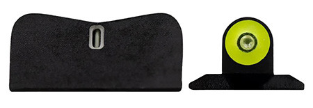 XS Sights SW0036P5Y DXT2 Big Dot Night Sights- Smith and Wesson  Black | Green Tritium Yellow Outline Front Sight Green Tritium White Outline Bar Rear Sight (56BWS)