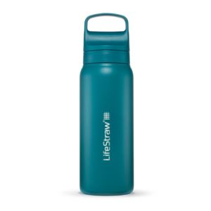 Lifestraw Go 24Oz Stainless Steel Filtered Water Bottle Laguna Teal (GYTU3)