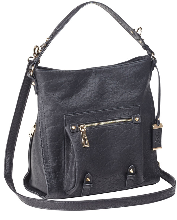 Bulldog BDP053 Hobo Purse w/Holster Black Leather Most Sm Pistols & Revolvers Right Hand (WR0QT)