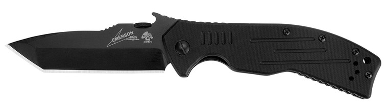 Kershaw 6044TBLK CQC 8K 3.50" Folding American Tanto Plain Black Oxide 8Cr14MoV SS Blade Black G10 Handle Includes Pocket Clip                                                                           (PJL31)