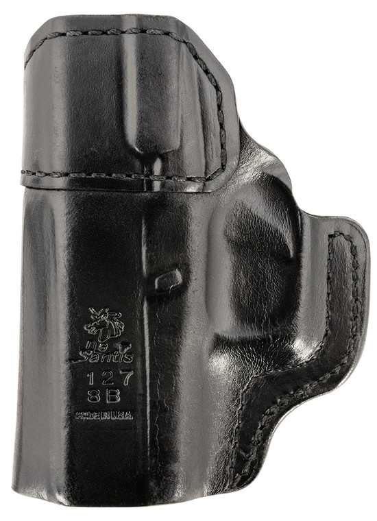DeSantis Gunhide 127BA8BZ0 Inside Heat  IWB Black Leather Belt Clip Fits Glock 43/43x Right Hand (JM6FK)