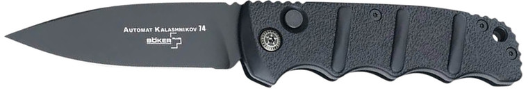 Boker 01KALS99  Kalashnikov Pocket 3.35" Plain D2 Steel Blade Black Aluminum Handle                                                                                                                      (4X4FJ)