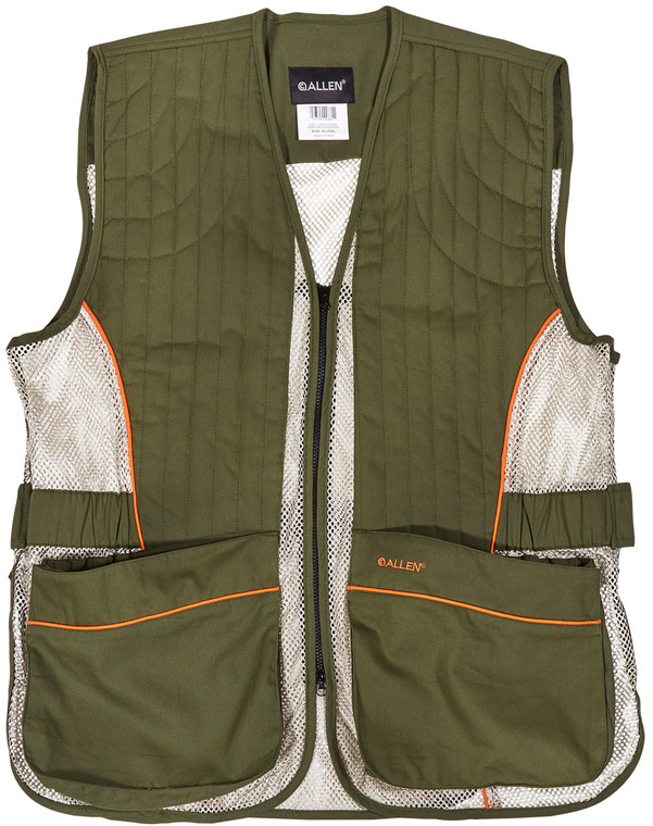 Allen 22612 Ace Shooting Vest XL/XXL Olive/Tan                                                                                                                                                           (W4KJ3)